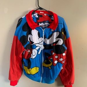 Vintage-style (?) Mickey and Minnie Mouse jacket. Measurements in description.